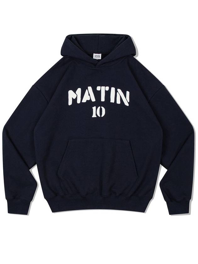 V Heavy Hood Sweat Matin Hoodie Navy - DE GRAND MATIN - BALAAN 3