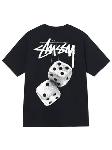 fuzzy dice t shirt black women - STUSSY - BALAAN 1