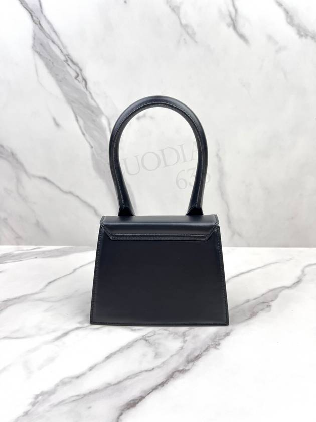 Le Chiquito Moyen Medium Leather Tote Bag Black - JACQUEMUS - BALAAN 4