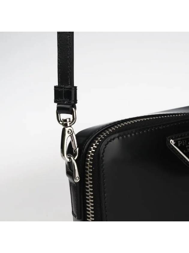 Brushed Leather Mini Pouch Black - PRADA - BALAAN 4