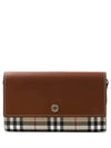 Vintage Check Leather Long Wallet Brown - BURBERRY - BALAAN 2