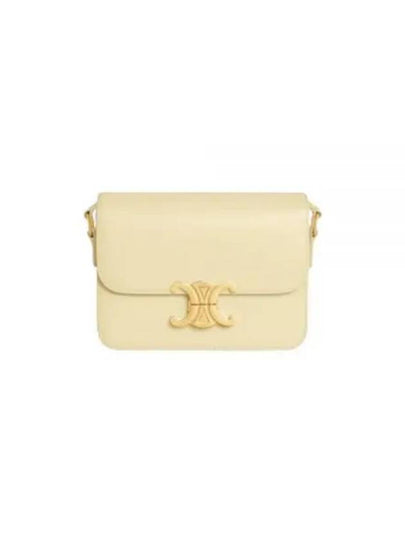 Teen Triomphe Shiny Calfskin Cross Bag Sunlight - CELINE - BALAAN 2