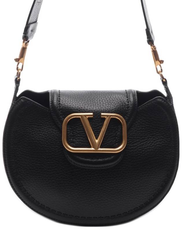 Garavani V Logo Shoulder Bag Black - VALENTINO - BALAAN 3