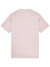 Organic Cotton Short Sleeve T-Shirt Pink - STONE ISLAND - BALAAN 3