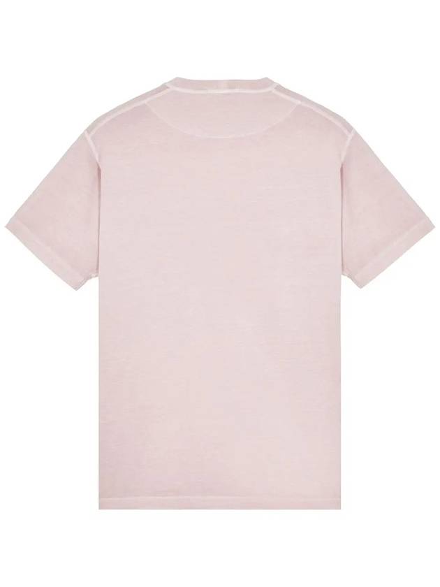 Organic Cotton Short Sleeve T-Shirt Pink - STONE ISLAND - BALAAN 3