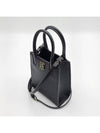 Frances Grainy Leather Mini Tote Bag Black - BURBERRY - BALAAN 6