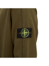 Stretch Cotton Fleece Mock Turtleneck Sweatshirt Olive Green - STONE ISLAND - BALAAN 9