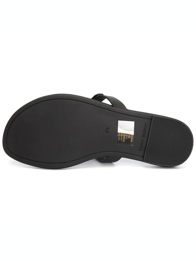 Women's Metal Miller Soft Flip Flops Black - TORY BURCH - BALAAN 6