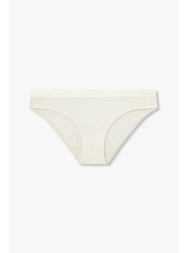 UNDERWEAR Women s Embroidered Logo Banding Briefs Ivory - EMPORIO ARMANI - BALAAN 1