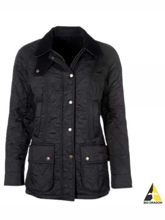 Beadnell Polar Quilt Jacket Black - BARBOUR - BALAAN 2