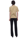 EKD Print Cotton Short Sleeve T-Shirt Flax - BURBERRY - BALAAN 6