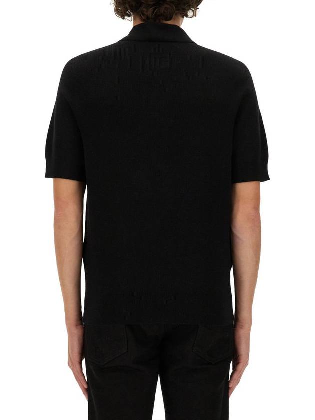 Balmain Merino Wool Polo Shirt - BALMAIN - BALAAN 3