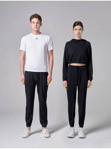 Tech Rib Track Pants Black - ATHPLATFORM - BALAAN 1