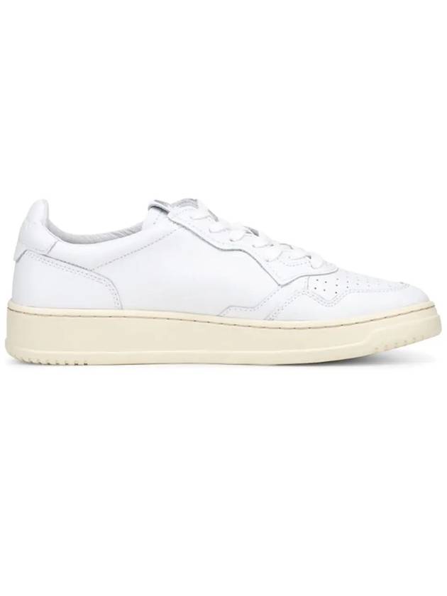 Medalist Leather Low Top Sneakers White - AUTRY - BALAAN 3