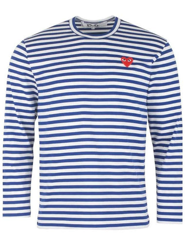 Red Heart Waffen Striped T Shirt AZ T164 051 2 - COMME DES GARCONS - BALAAN 1