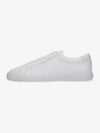 Men's Andy Leather Low Top Sneakers White - SAINT LAURENT - BALAAN 2