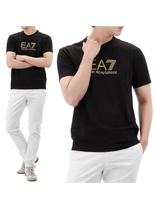 24SS Armani EA7 Gold Label Crew Neck T-Shirt 3DPT08 PJM9Z 1200 - EMPORIO ARMANI - BALAAN 1