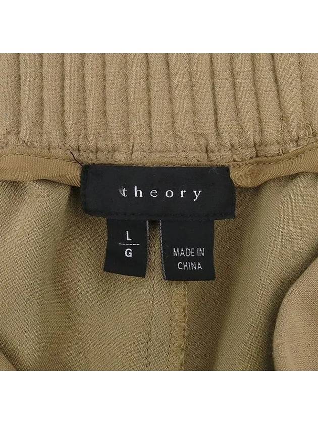 Beige color banding women s pants - THEORY - BALAAN 4