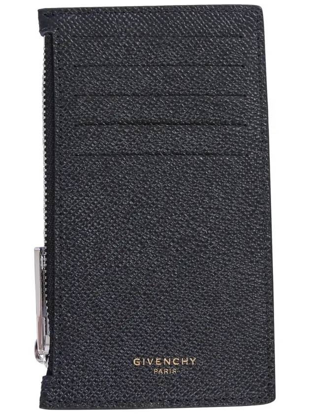 Eros Zipper Card Wallet Black - GIVENCHY - BALAAN 1