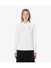 Women s Color Tipping Point Long Sleeve Polo OFFWHITE Off White - LACOSTE - BALAAN 2