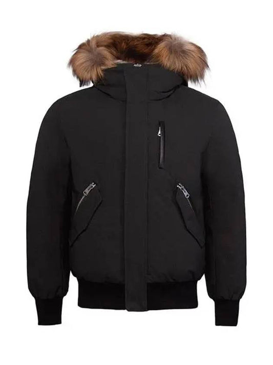 Dixon Nordic Tech Down Natural Fur Bomber Jacket Black - MACKAGE - BALAAN 2