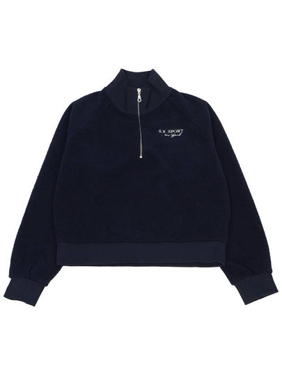 Embroider Logo Sweatshirt Navy - SPORTY & RICH - BALAAN 2