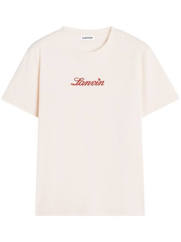 Lanvin Bouclette Script Logo T-Shirt Clothing - LANVIN - BALAAN 1