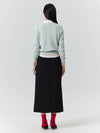 Inverted long skirt black - CLAIR DE SAGE - BALAAN 3