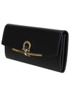 Gancini Continental Wallet Black - SALVATORE FERRAGAMO - BALAAN 3