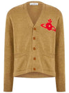 Alex Sphere Intarsia Cardigan Beige - VIVIENNE WESTWOOD - BALAAN 2