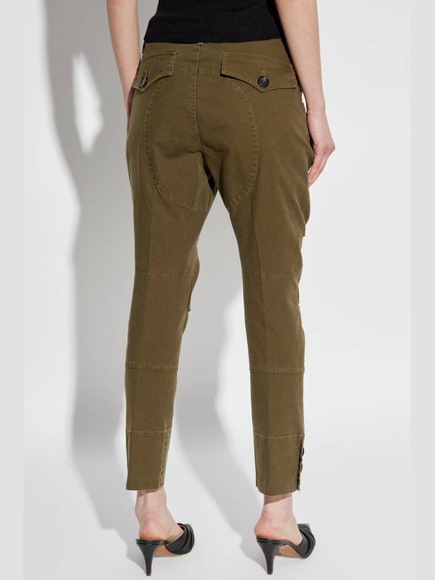 Dsquared2 Trousers With Tapered Legs, Women's, Green - DSQUARED2 - BALAAN 4