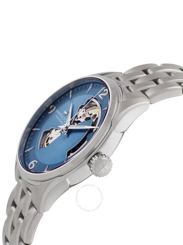 Jazzmaster Open Heart Metal Watch Blue - HAMILTON - BALAAN 3