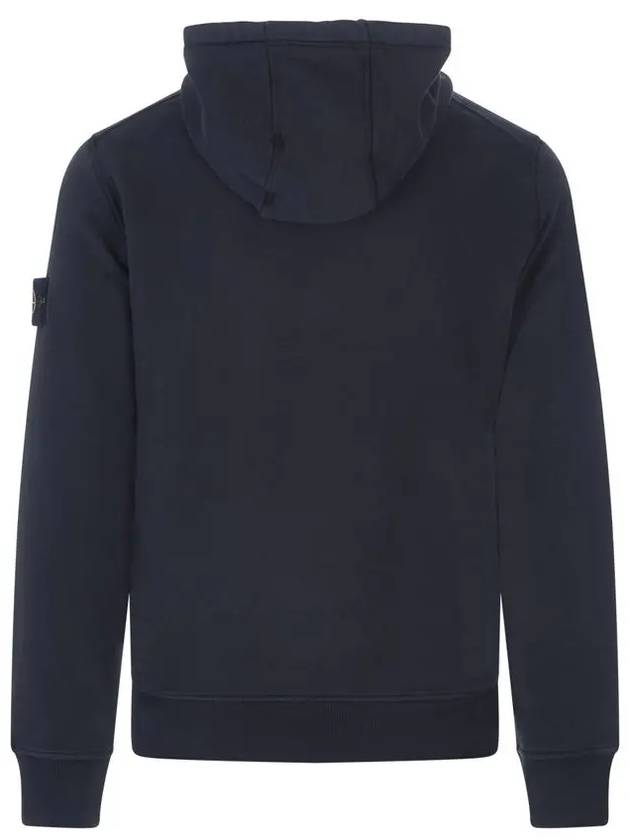 Wappen Patch Cotton Fleece Hoodie Navy - STONE ISLAND - BALAAN 4