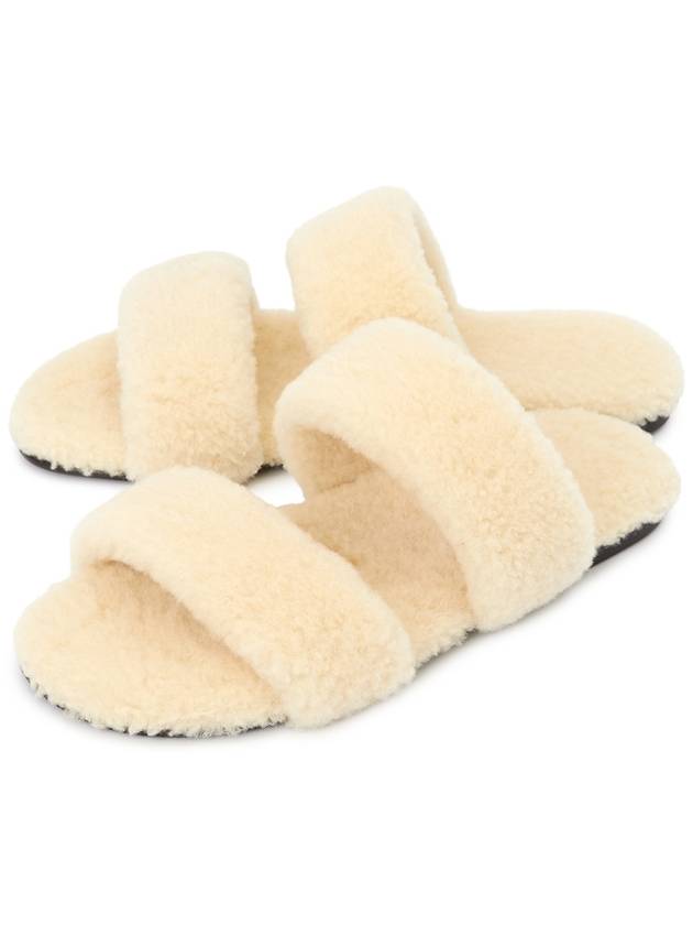 Shearling Sandals 711242AAAUC2634 B0040191887 - SAINT LAURENT - BALAAN.