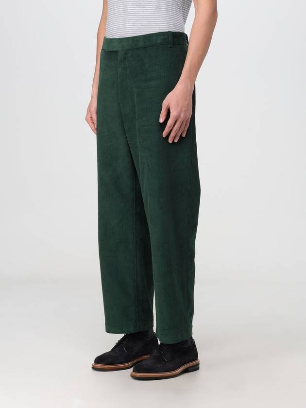 Men's Corduroy Straight Pants Dark Green - THOM BROWNE - BALAAN 5