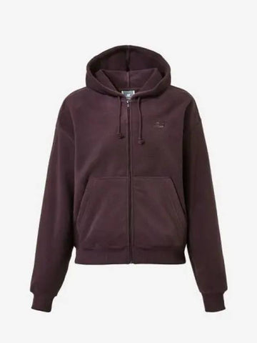 Women s Polar Fleece Hooded Zip Up Over Fit 75 Purple - NEW BALANCE - BALAAN 1