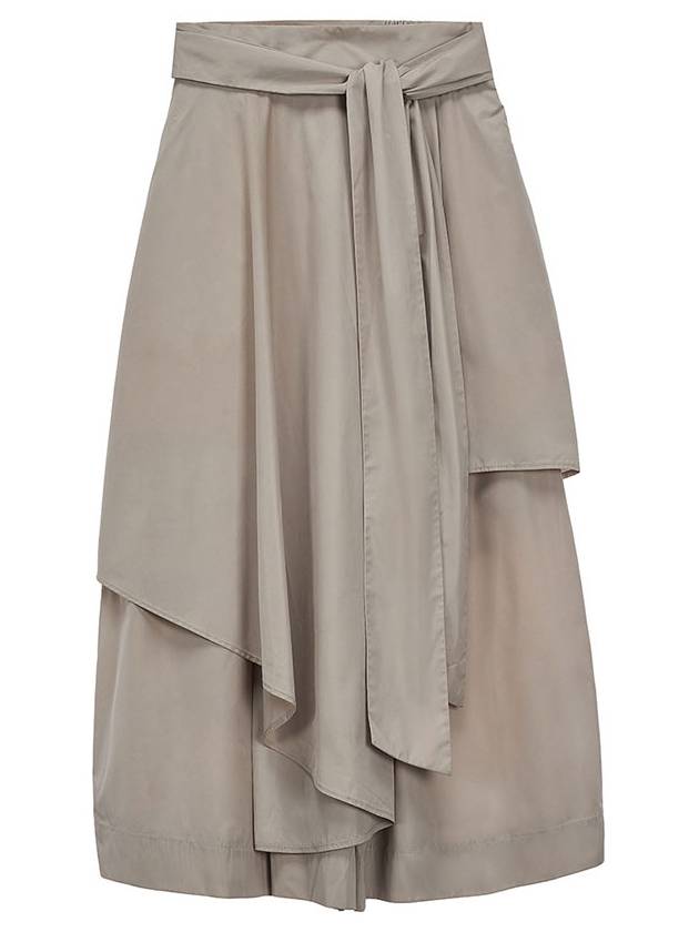 TAFFTA WIDE SKIRT PANTS BE beige - TIBAEG - BALAAN 5