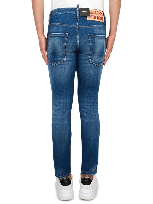 Distressed Skinny Jeans Blue - DSQUARED2 - BALAAN 4