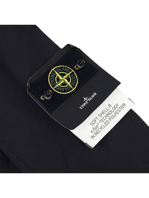 Soft Shell RE Dye Technology Light Weight Zip-up Jacket Black - STONE ISLAND - BALAAN 6