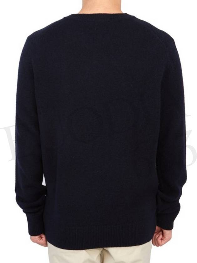 Baby Fox Patch Cozy Round Neck Knit Top Black - MAISON KITSUNE - BALAAN 9