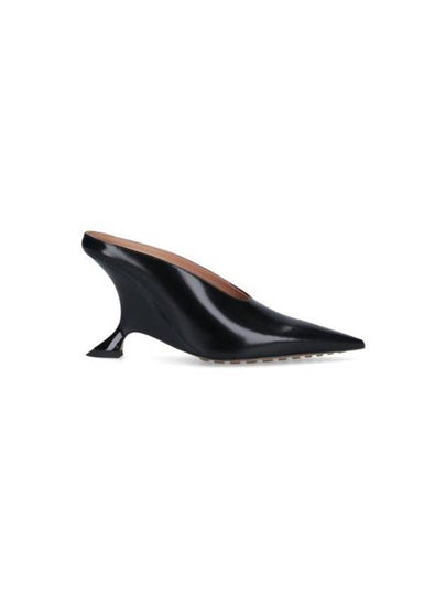 Rocket Leather Pump Mule Heel Black - BOTTEGA VENETA - BALAAN 2