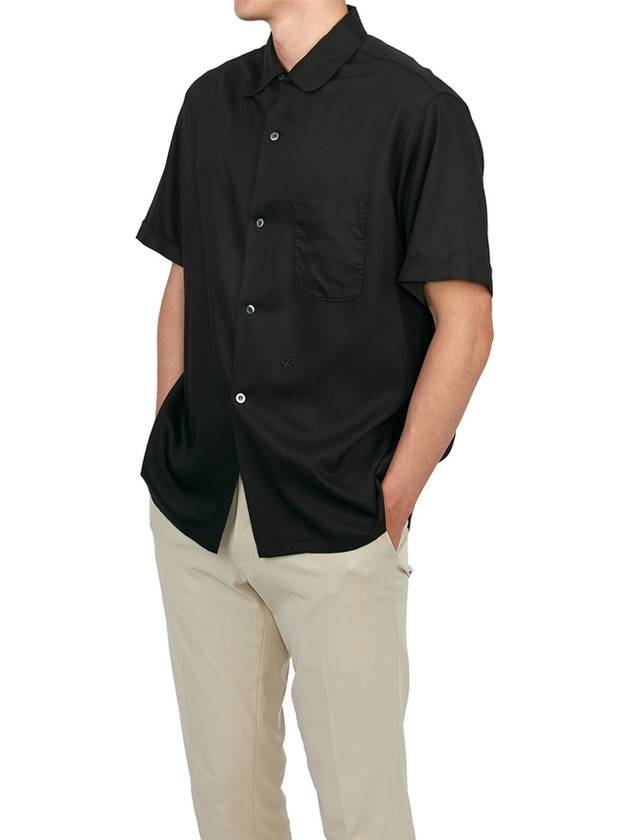 Twill Vacation Short Sleeve Shirt Black - MAISON MARGIELA - BALAAN 7