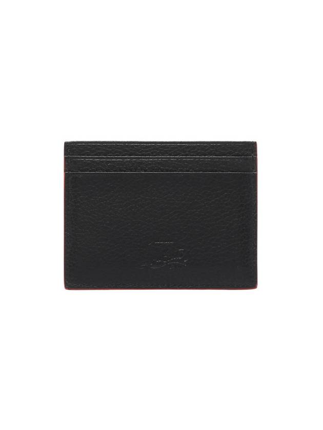 21FW Spike Leather Black Card Wallet 1175211 - CHRISTIAN LOUBOUTIN - BALAAN 3