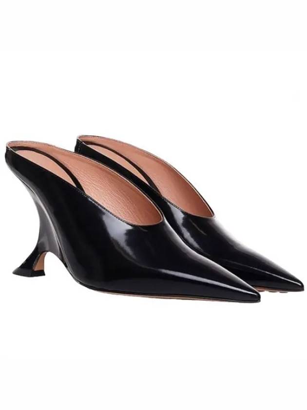 Rocket Leather Pump Mule Heel Black - BOTTEGA VENETA - BALAAN 2