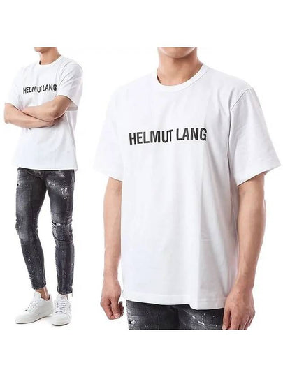 Core Logo Print Classic Short Sleeve T-Shirt White - HELMUT LANG - BALAAN 2