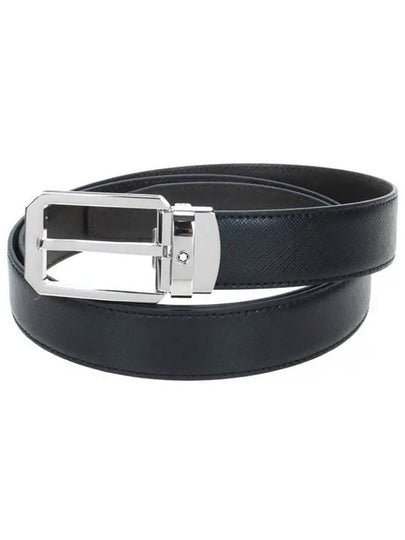 Reversible Leather Belt Black Brown - MONTBLANC - BALAAN 2