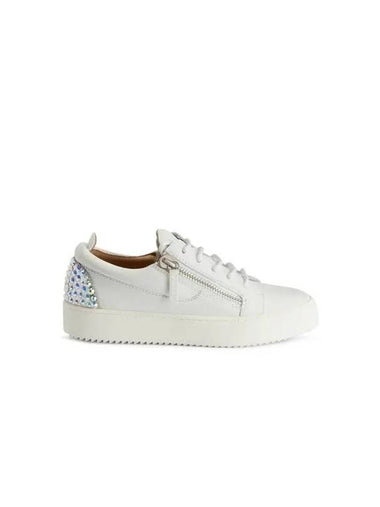 WOMEN MAY LOND CRYSTAL SNEAKERS WHITE - GIUSEPPE ZANOTTI - BALAAN 1