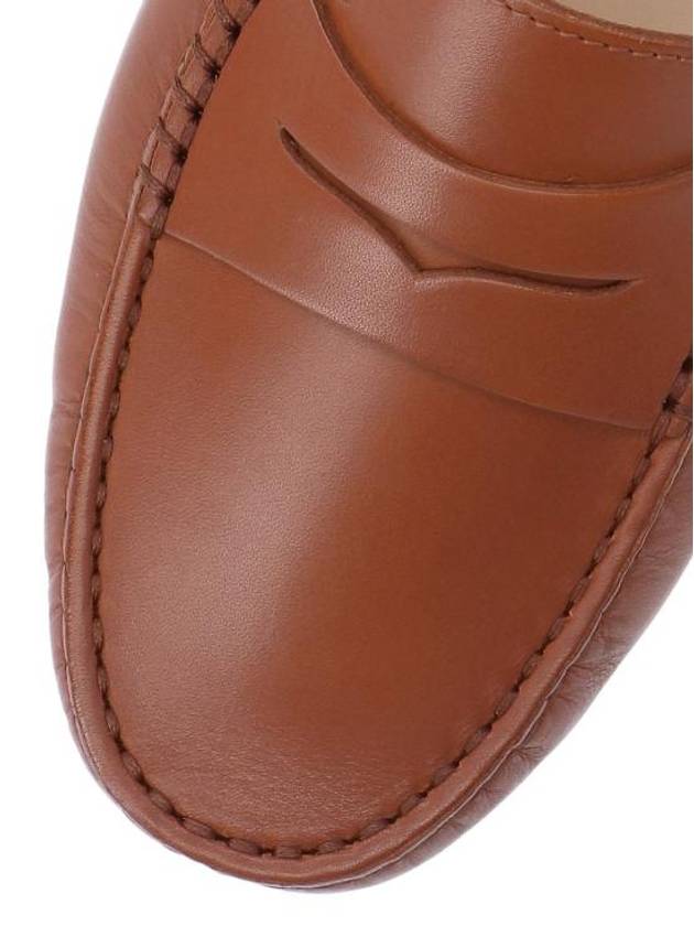 Gommino Leather Moccasin Loafers Brown - TOD'S - BALAAN 6