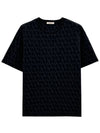 Iconographe Print Cotton Short Sleeve T-Shirt Black - VALENTINO - BALAAN 2