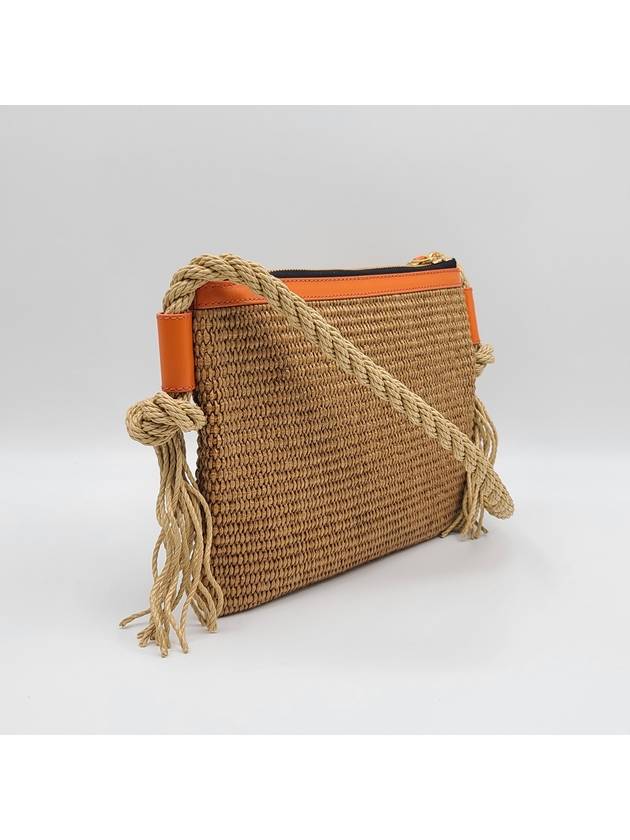 Fake Rattan Shoulder Bag Brown - MARNI - BALAAN 4